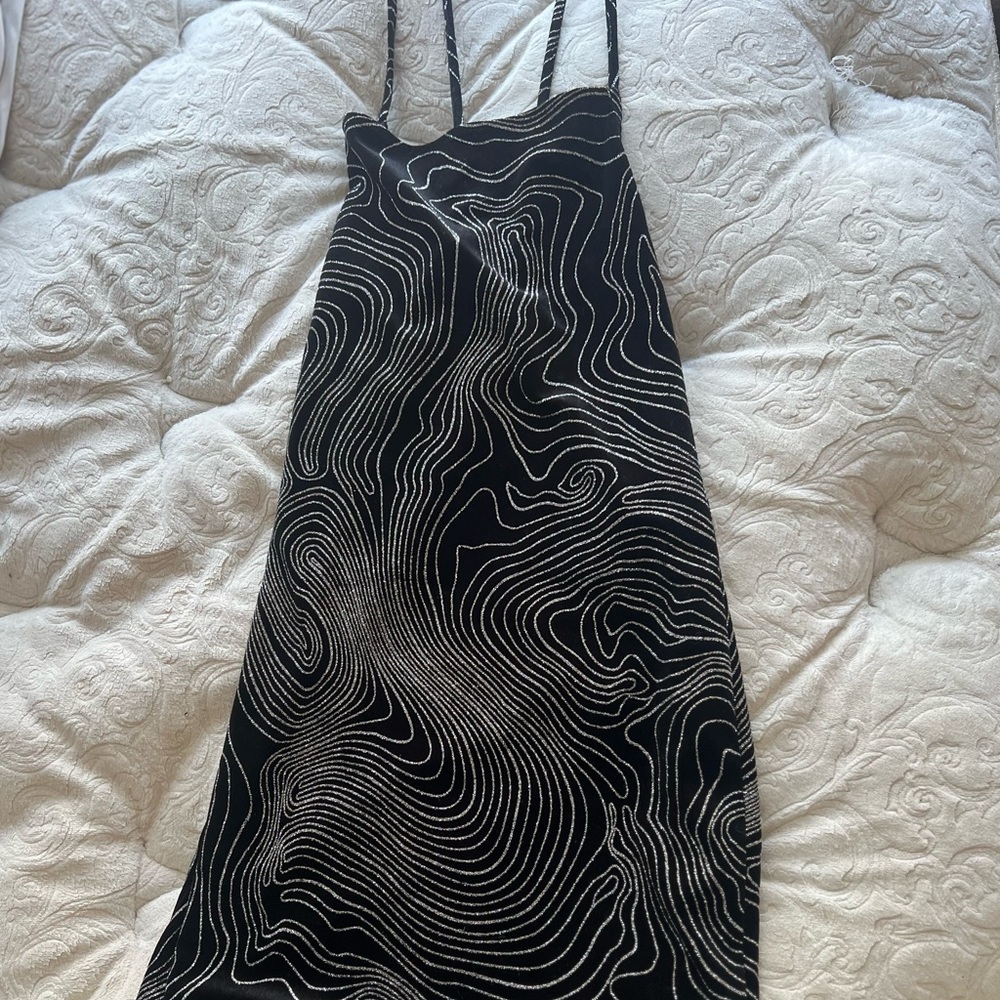 Black sparkly mini dress